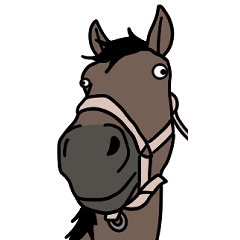 weird horse