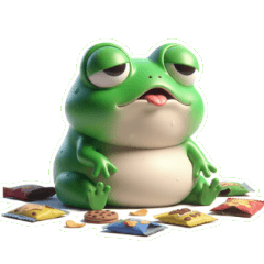 Dorky Dumbfounded Froggy