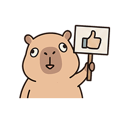 BABA Ugly and cute Capybara sticker