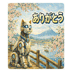 Artistic Robot Dog & Cat Stickers