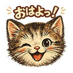 真面目でキュートなAI猫