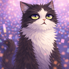 Absent-Minded Tuxedo Cat