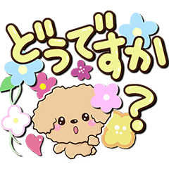 トイプードル アプリコット 手書き文字 Line スタンプ Line Store