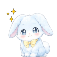 Cute Bunny Lulu Daily Reaction Stickers