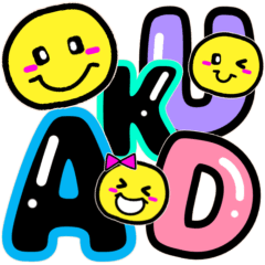 Smiley colored alphabet numbers 2nd.