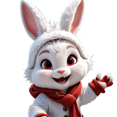 Coelhinho de Inverno Fofinho