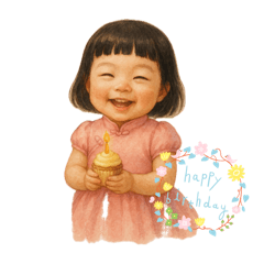 2歲的媛媛超會演