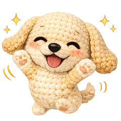 Amigurumi Miniature Dachshund Stickers