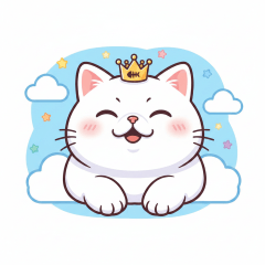 The Royal White Cat - Daily Life