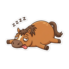 Lazy & Round Horse's Daily Life