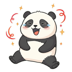 療癒系小熊貓 英語貼圖