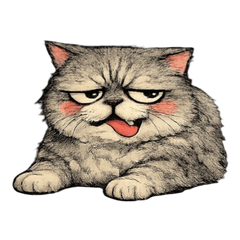 Ugly Cute Cat  - Daily Stickers
