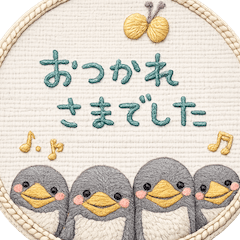 mottoの刺繍風ワッペン♡優しい春