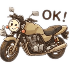 Shige's motorcycle stamp