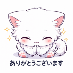 Odd-Eyed Cat Polite Stickers