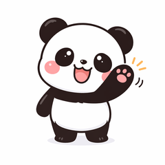 Daily Panda: English Stickers