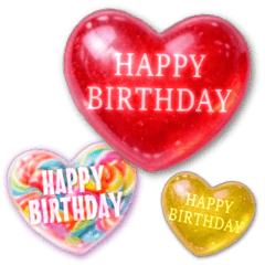 HAPPY BIRTHDAY! Pop lovely hearts