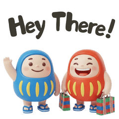 Taiwanese Vibe Daruma:The Gia-Ji Buddies