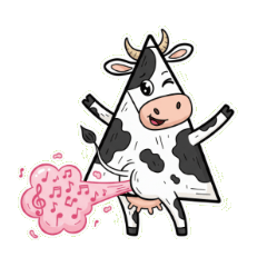 三角の牛、イケてる！