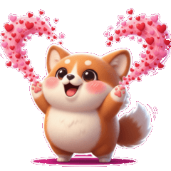 元気いっぱいコーギー登場！