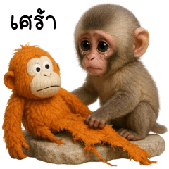 sad live with monkey