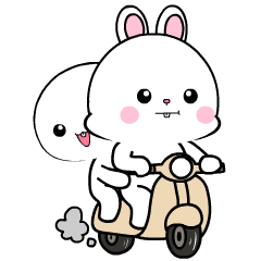 Lovely Rabbit 31 : Animated Stickers