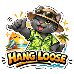Aloha Cat- Hawaii Life stickers
