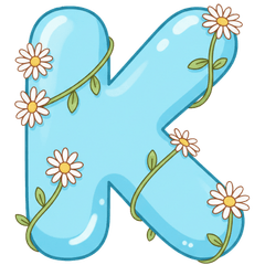 Daisy Pastel Uppercase & Number