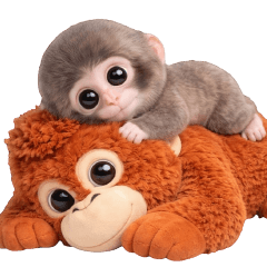 ปังคุง ❤️ ลิงหิมะน่ารัก (no text)