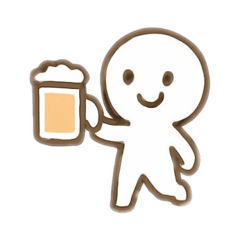 日常の行動をゆるいキャラで作りました