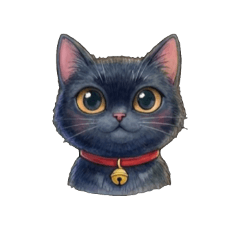 Little Black Cat's Forest Hideout