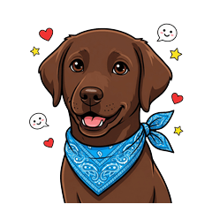 Choco Lab pup's Daily Vibes