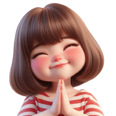 สาวน้อยผมบ๊อบ4-ไม่เก็บสีหน้า (No text)