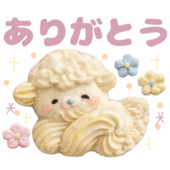 ほわほわ動物クッキー