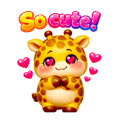Happy Giraffe Stickers