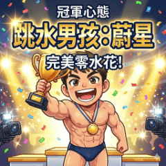 完美零水花！跳水男孩「蔚星」的冠軍心態