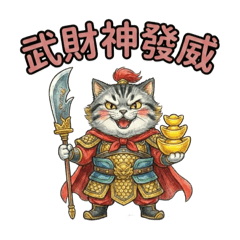 貓咪武財神
