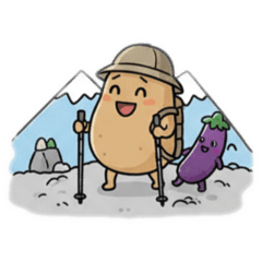 のんびりジャガイモ｜毎日使えるスタンプ1