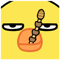 Silent Chick Spring Popup Stickers