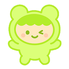 Kigurumi frog sticker