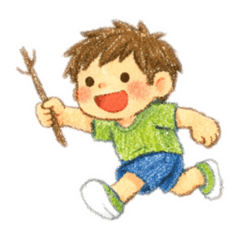 Little boy everyday life