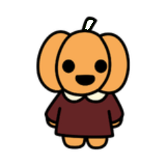 Big eyes pumkin girl