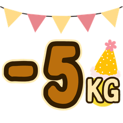 甩肉里程碑：超萌手寫減重數字紀錄