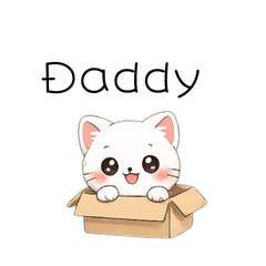 Cute Fluffy Cat: for Dad & Family