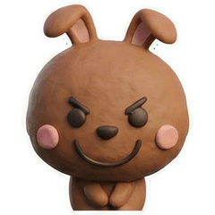 Moving 3D Brown Rabbit 26