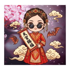 麗緻百褶裙八方財四方來