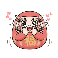 Cute Daruma Non-verbal LINE Stickers_1