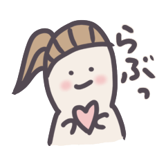 Ponytail Girl  Everyday Stickers