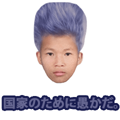 国家のために愚かだ。