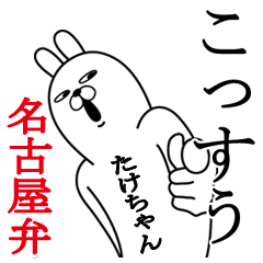 たけちゃんが使う名前スタンプ愛知名古屋弁